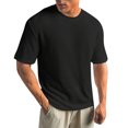 thumbnail image 1 of ADSSDQ Men's Round Neck Short Sleeve Waffle Knit Tee Summer Casual T Shirt Tops Black XL, 1 of 5