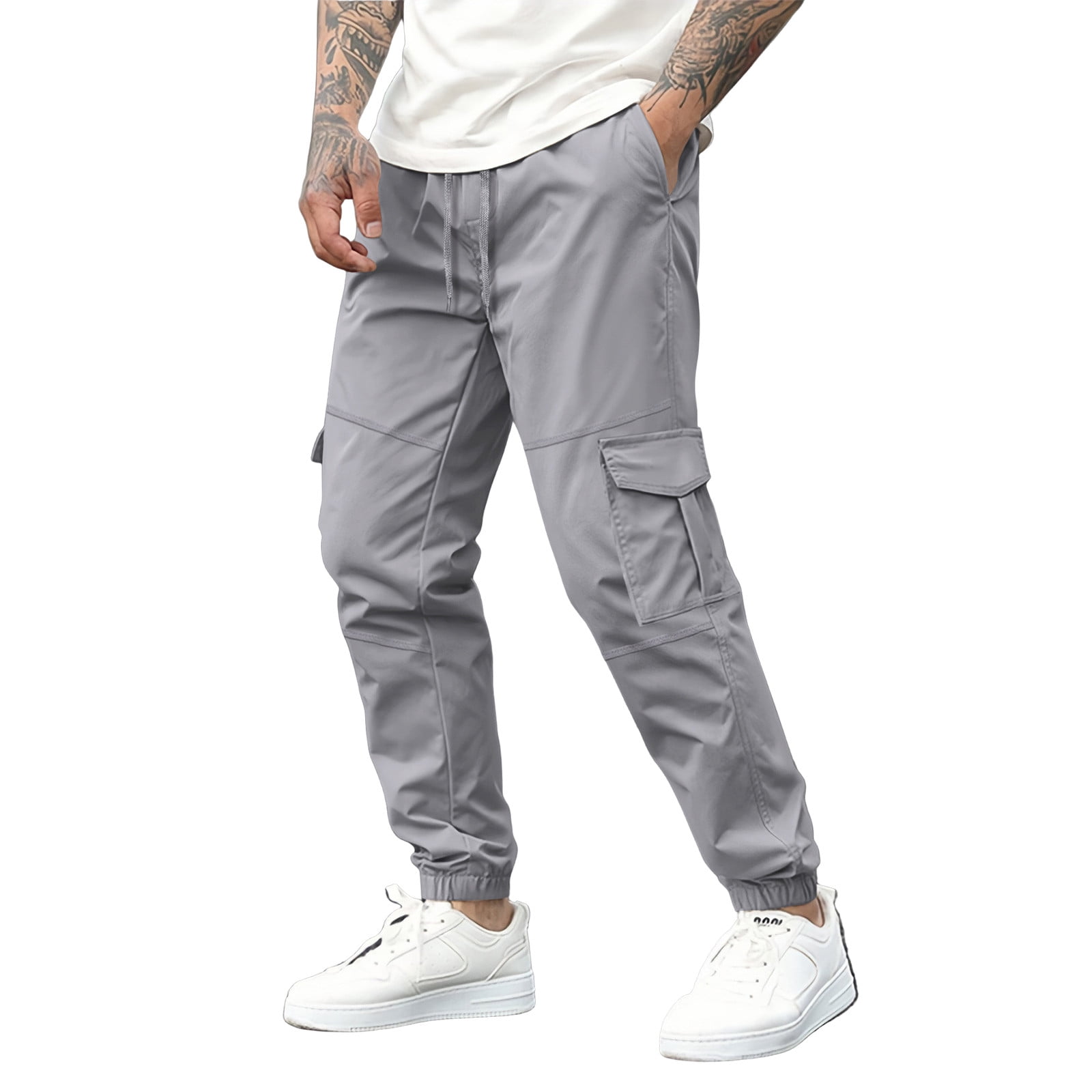 Men's casual sports multi-pocket workwear sweatpants main image 0