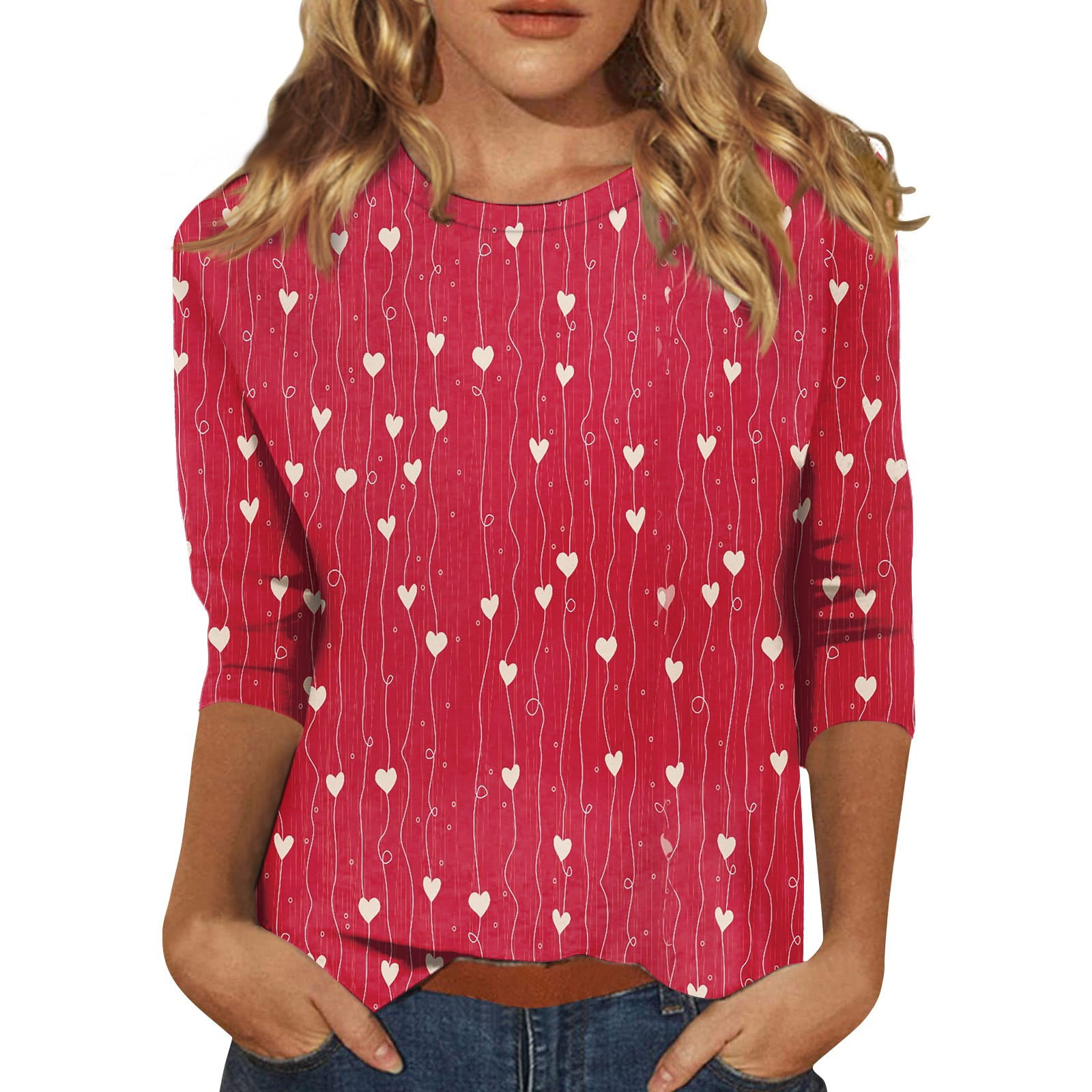 Chemisier Covington – Taille L (Missy), Rouge, Manches 3/4 – Neuf Avec étiquettes