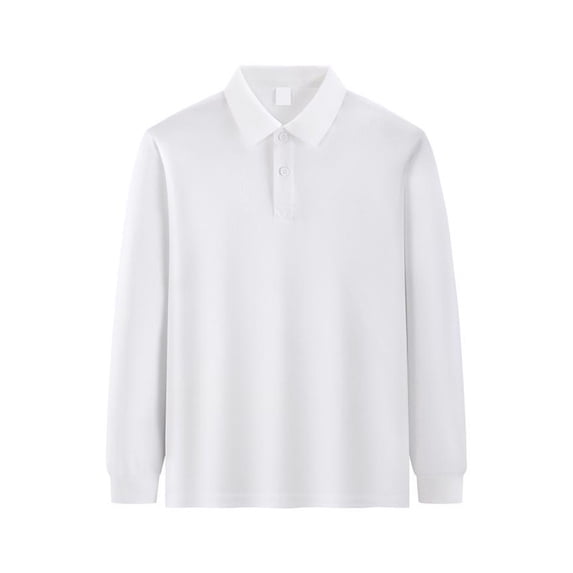 ADSSDQ School Uniform Shirts For Girls And Boys Slim Fit Long Sleeve Collared Polo Shirts | Girls Uniform Shirts Back To School Outfit,Solid Trendy Tees,Comfy Breathable Polo Shirts
