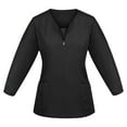 thumbnail image 1 of ADSSDQ Scrub Tops Women Medical Scrubs Plus Size Stretch V Neck Long Sleeve Blouse Shirt Workwear Working Uniform, 1 of 5