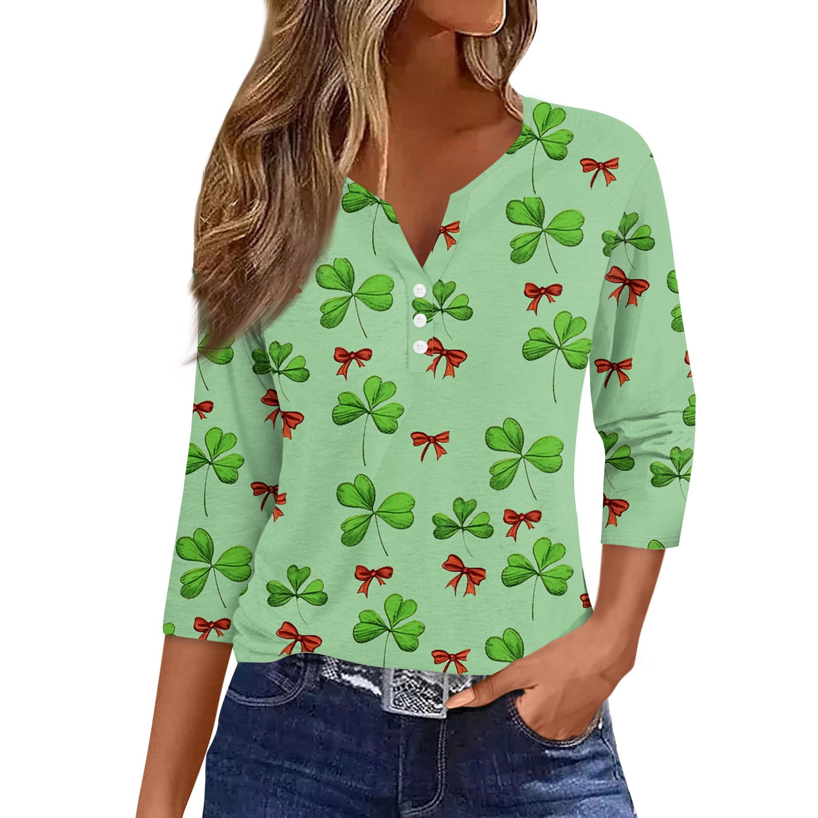 st patricks day blouse