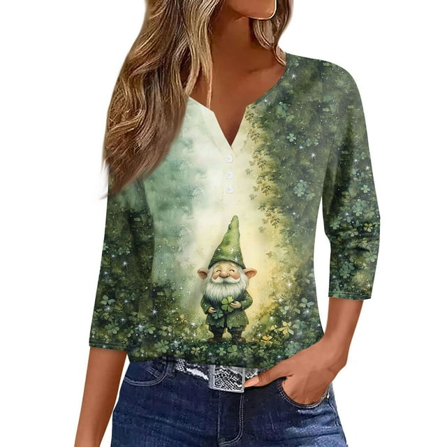 st patricks day blouse