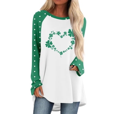 Tponi St Pattys Day Shirts Women Crew Neck Top Long Sleeve Shamrock Multicolor St Patricks Day Womens Shirts Xs 36ed7ae1 52e9 492f 82b9 Efdee4d5c822.75bf355f8038ddda90632d109bacf42b