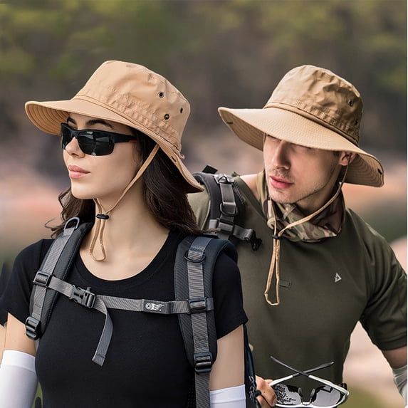 ADSSDQ Sun Hats for Men Women Bucket Hat UPF 50+ UV Protection Boonie Hat for Safari Fishing Hiking Garden Beach 2026 Khaki