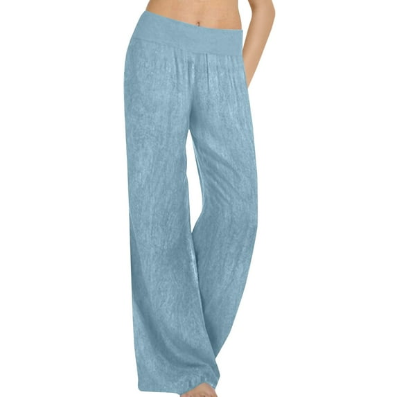 ADSSDQ Wide Leg Jeans for Women Elastic High Waisted Pull On Baggy Jeans Comfy Casual Stretchy Denim Pants with Pockets Light Blue S
