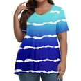 ADSSDQ Women'S Plus Size Blouses Casual Summer Sexy Tops Short Sleeve