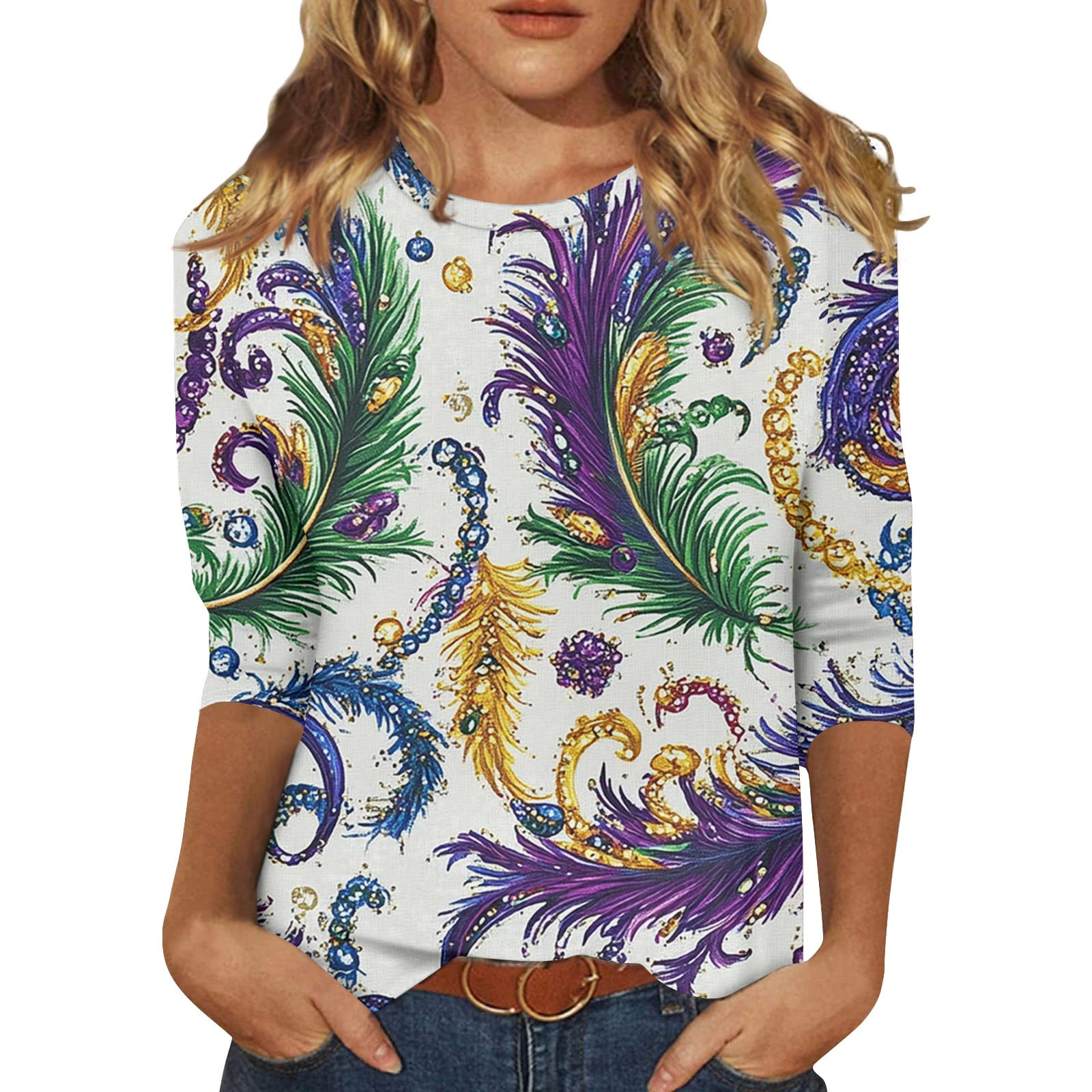 glitter mardi gras shirt