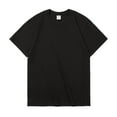 thumbnail image 1 of ADSSDQ Womens Oversized Tops Summer Short Sleeve T Shirts Basic Solid Boxy Tee Casual Workout Going Out Clothes 2025 Spring Black XL, 1 of 3