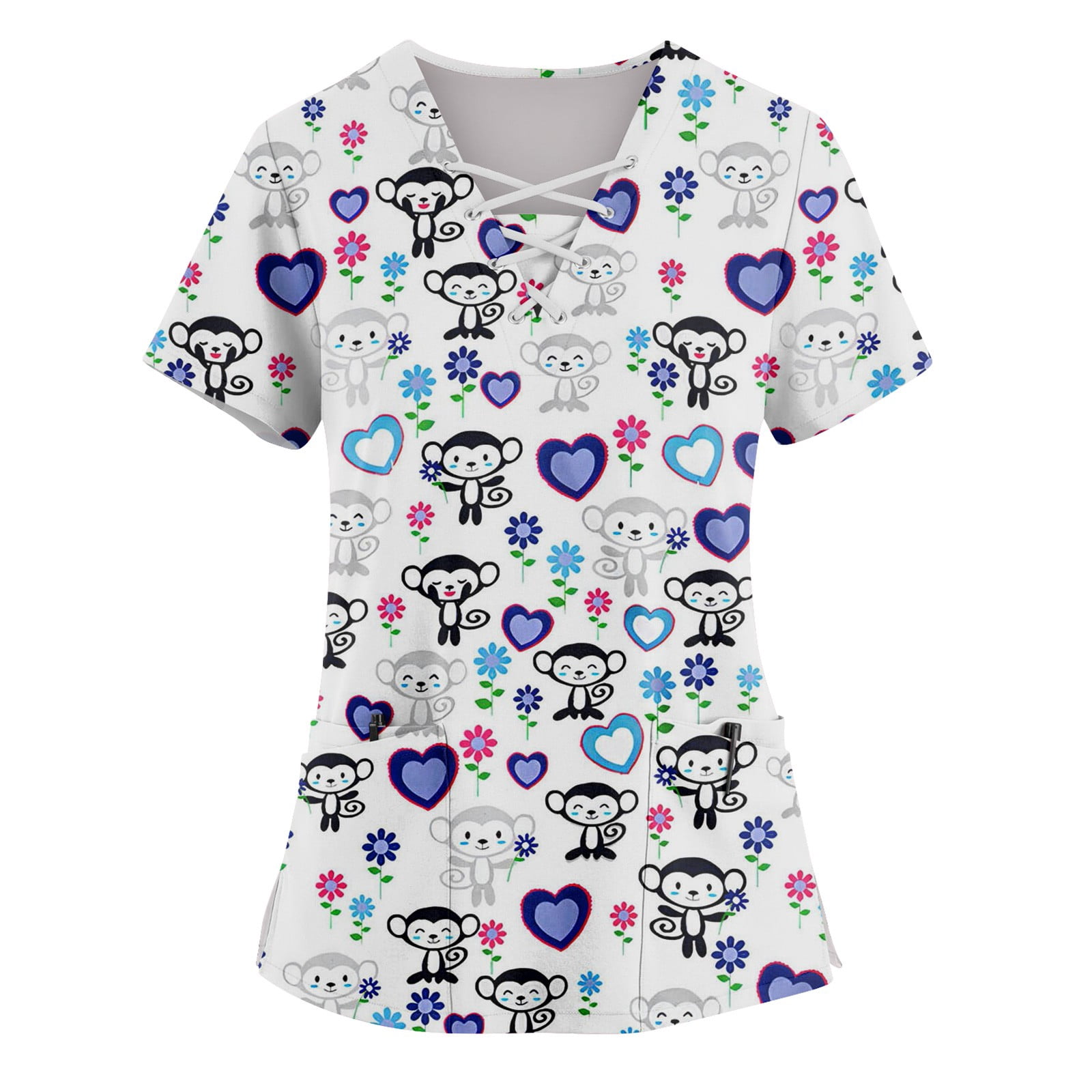 Chulianyouhuo Women's Sunflower Graphic Short Sleeve Tee – Light Green Summer Casual T-Shirt (X-Large) - View #3