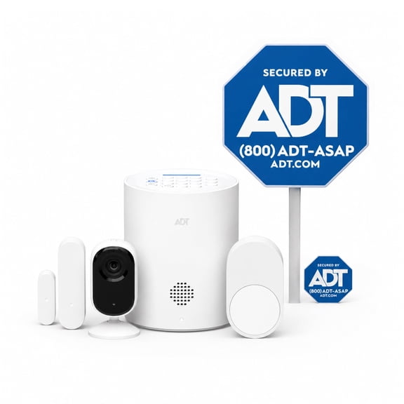 ADT Blu Indoor Camera Kit, 2K Home Security Camera with Smart Detection, Two-Way Audio, and Night Vision, (Plan Required)
