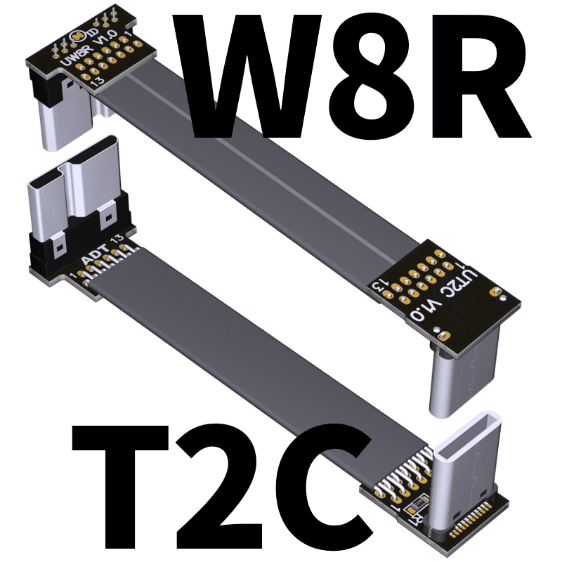 ADT USB 3.0 Male To Female Flat Data Extension Cable USB 3.1 Type C To