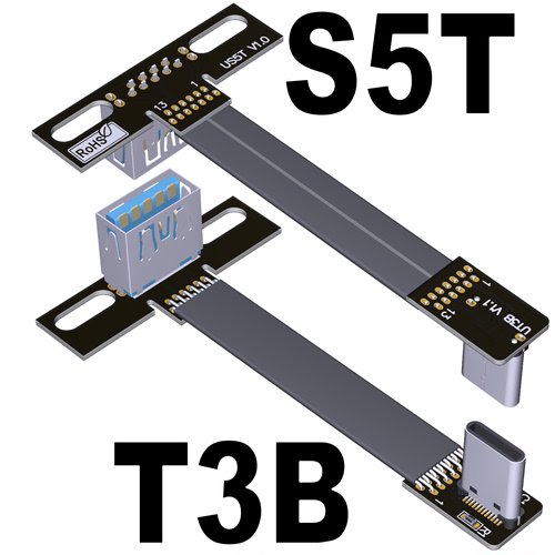 ADT USB3.1 TypeC Ribbon Cable Flat EMI Shielded FPC Cable USB 3.1 Type