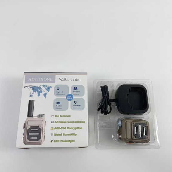 ADTDXONE Walkie-talkies,Intercoms Wireless for Home Caregiver Pager Intercom for Elderly with Emergency SOS Alarm, 1.5 Miles Long Range Wireless Intercom System