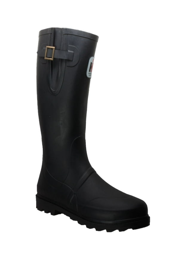 ADTEC Mens Black Gusset Buckle Expandable Calf Water Resistant Tractor Round Toe Block Heel Riding Boot 11 M