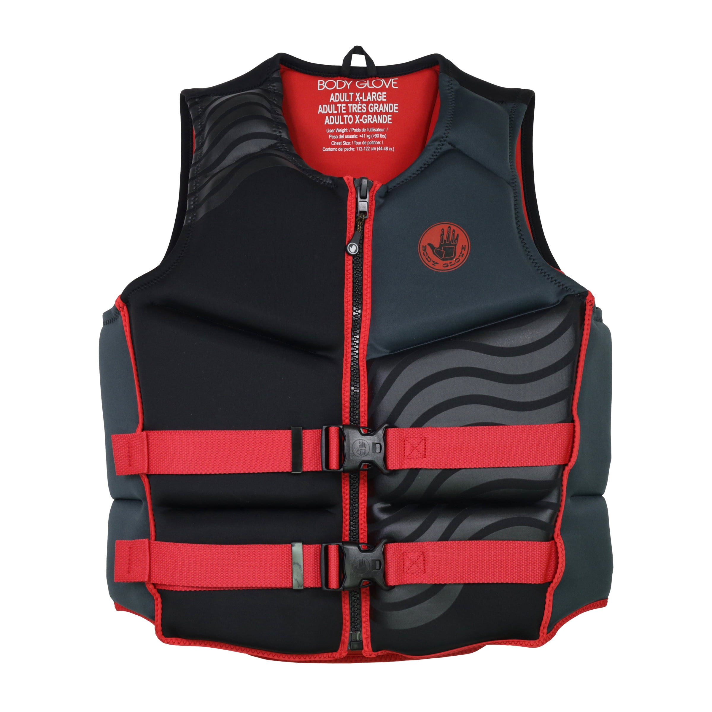 Body Glove Men's and Women's Overboard Evoprene Adult PFD Life Jacket and Vest, Size XL