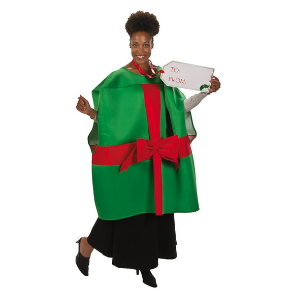 ADULT CHRISTMAS PRESENT COSTUME - Apparel Accessories - 2 Pieces