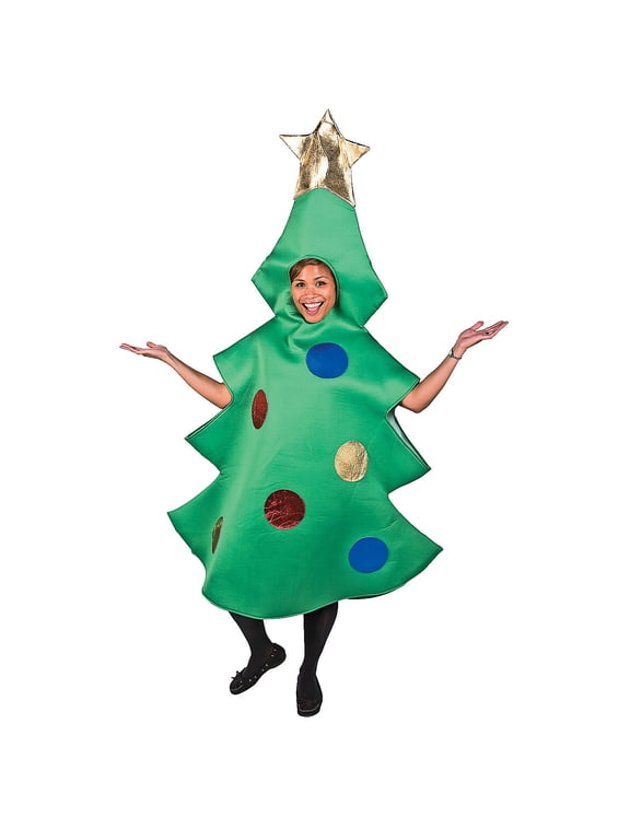 ADULT CHRISTMAS TREE COSTUME - Apparel Accessories - 1 Piece