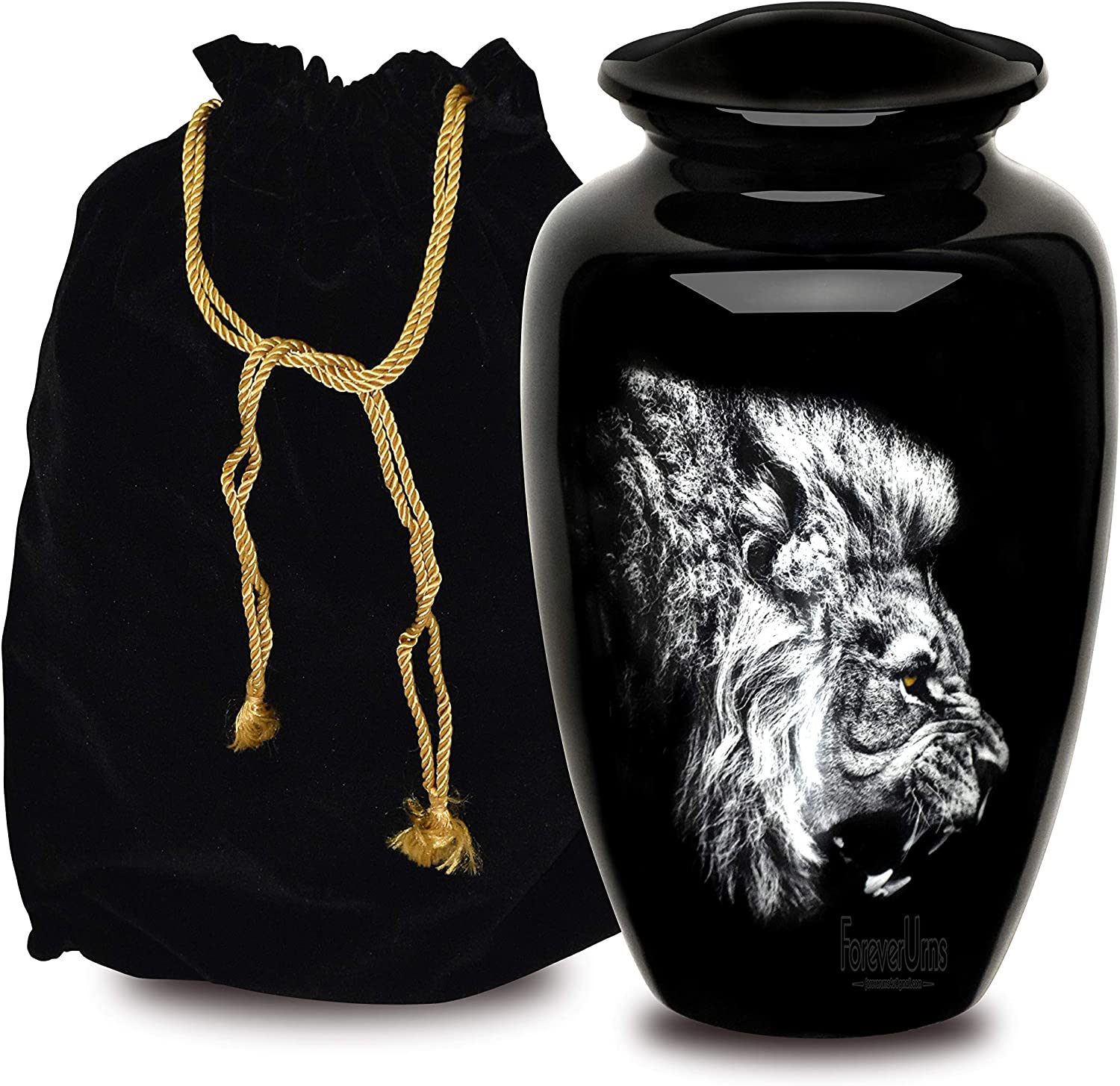 ADULT CREMATION URNS FOR ASHES Roaring Loin Face Cremation Urn for