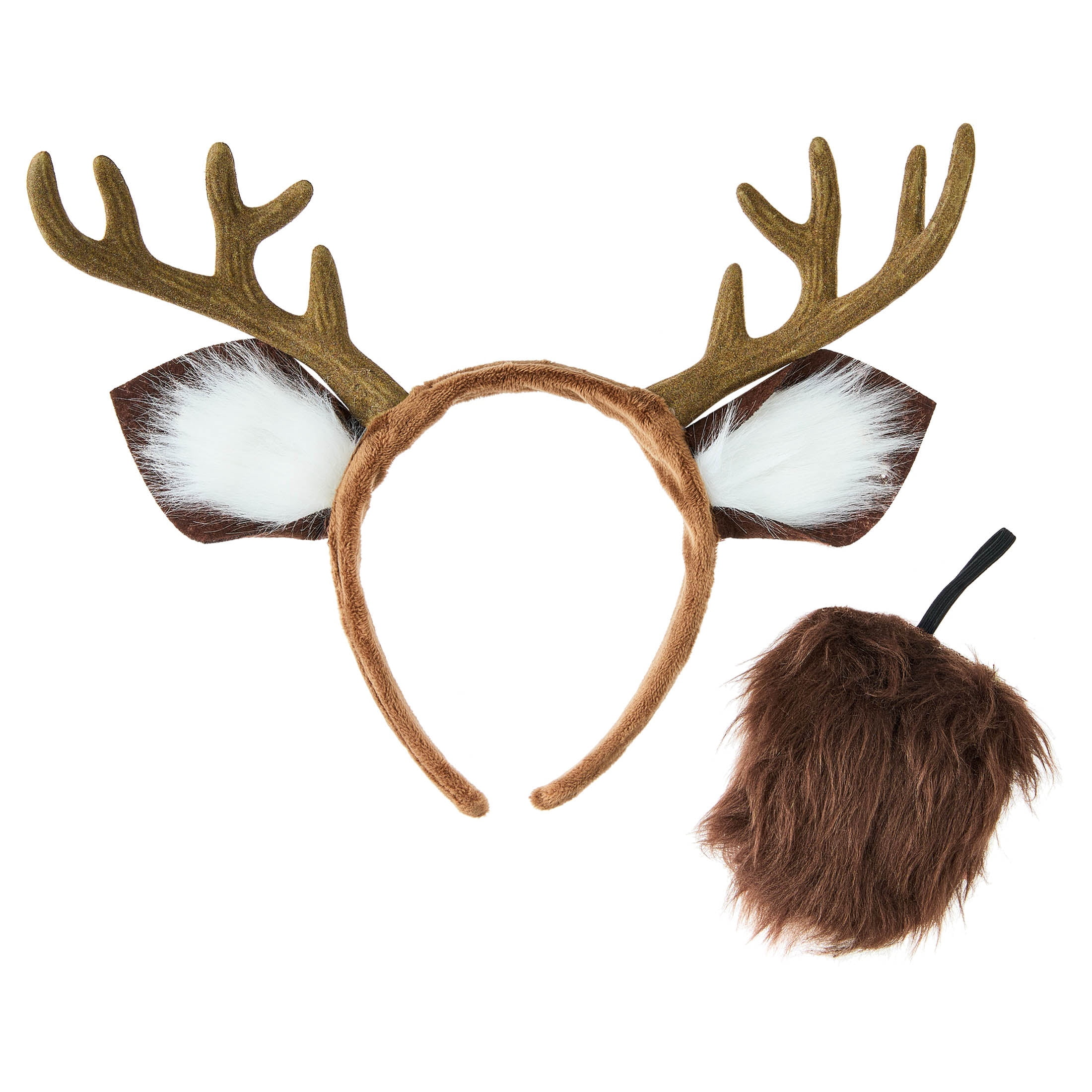 Deer Costume Accessory Kit for Adults, Brown and White, 2 Pieces, Halloween by Way To Celebrate
