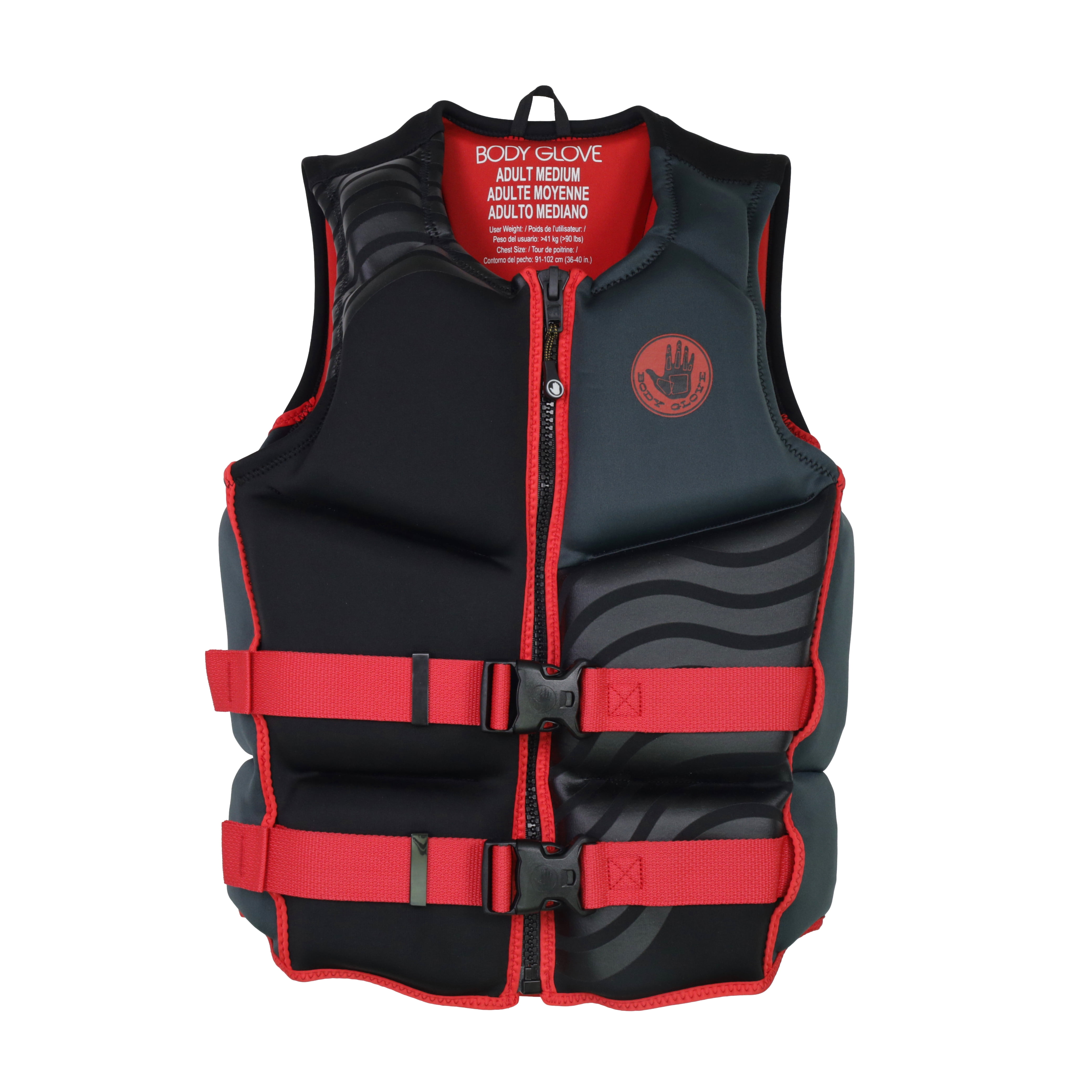 Body Glove Men's and Women's Overboard Evoprene Adult PFD Life Jacket and Vest, Size M