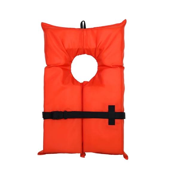 Adult Type II PFD Life Jacket with Adjustable Quick-Release Belt