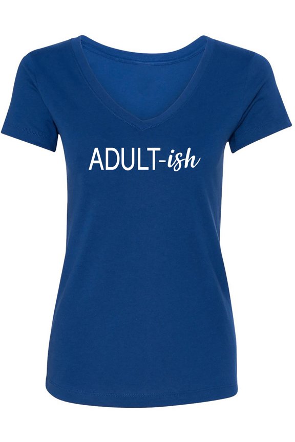 ADULT-ish Womens V-Neck T-Shirt