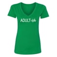 thumbnail image 1 of ADULT-ish Womens V-Neck T-Shirt, 1 of 2
