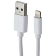 thumbnail image 1 of ADURO 3-Foot USB-A to Lightning 8-Pin Charge &amp; Sync Cable - White, 1 of 1
