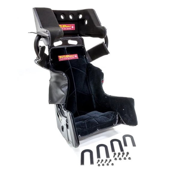 ADV14308-03-4001-FB 14.5 in. Sprint Advantage Slide Job Flat Seat Cover, Black