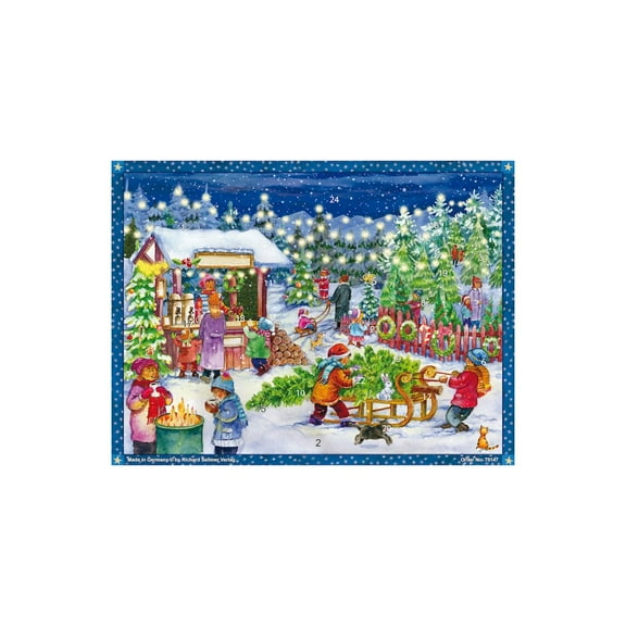 SELLMER Advent Calendar - Outdoor Christmas Market Scene