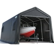 ADVANCE OUTDOOR 6.00 x 8.00 x 7.00 Ft Beige Carport