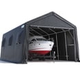 thumbnail image 1 of ADVANCE OUTDOOR 13' x 20' x 9.5' Gray Portable Storage Shelter Carport, 1 of 10