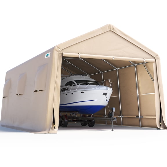 ADVANCE OUTDOOR 13' x 20' x 9' Beige Carport