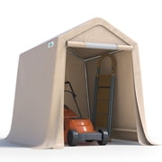 ADVANCE OUTDOOR 6.00 x 8.00 x 7.00 Ft Beige Carport