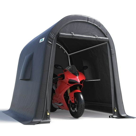 ADVANCE OUTDOOR 6' x 8' x 7.1' Gray Carport