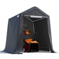 thumbnail image 1 of ADVANCE OUTDOOR 6x6 ft Carport Outdoor Portable Storage Shelter Shed Carport, Gray, 1 of 9