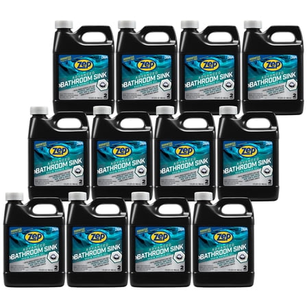 Zep Advanced Bathroom Sink Drain Opener Gel - 32 oz - U49310 - Formulated for Toothpaste, Shave Cream, Hair, Soap and Makeup (32 oz, 12)