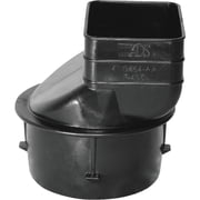Advanced Drainage Adapter 0364AA - Polyethylene, Durable - Pack of 1, Black