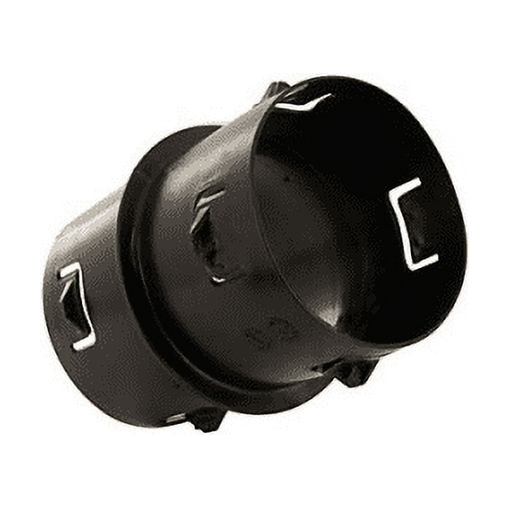 Black 4-Inch Polypropylene Snap Coupler