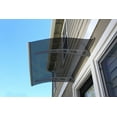 thumbnail image 1 of ADVANING 47"x35" Solid Polycarbonate Door Awning, PA Series, Tinted Gray Sheet, Aluminum Brackets, DA4735-PSS2A, 1 of 1