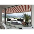 thumbnail image 1 of Advaning Luxury Series 8x6 ft. Manual Retractable Sunshade Awning - Brick Red, 1 of 5