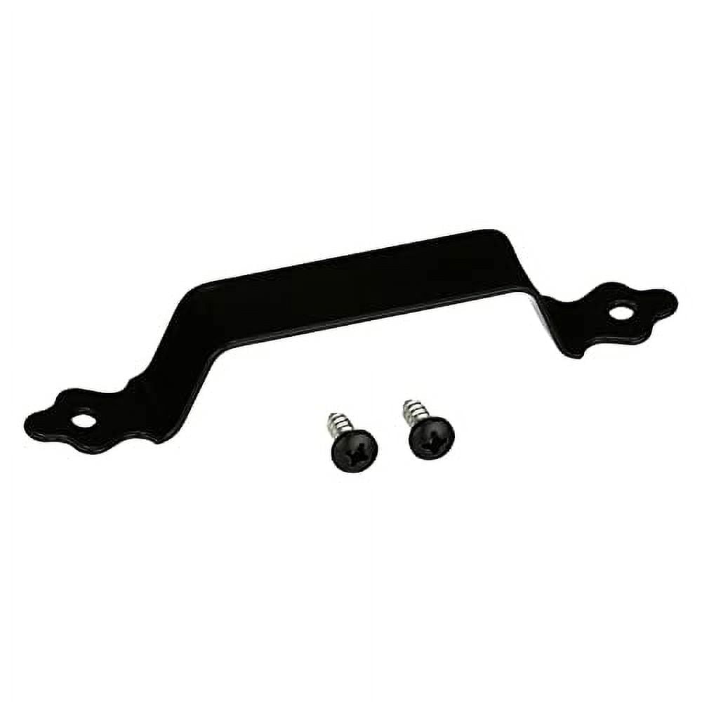 7" Black Zinc-Plated Steel Gate Handle with Screws