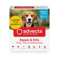 thumbnail image 1 of Advecta Ultra Flea and Tick Prevention for Dogs - Medium Dog Flea and Tick Treatment & Control - Mosquito Repellent - Fast Acting Waterproof Topical Drops, 2 Month Supply, 1 of 7