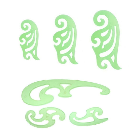 ADVEN 1 Set Circle Stencil Plastic High-quality Convenient Use Eye-catching Templates for Drafting Exquisite Appearance Long Lifespan Type 5