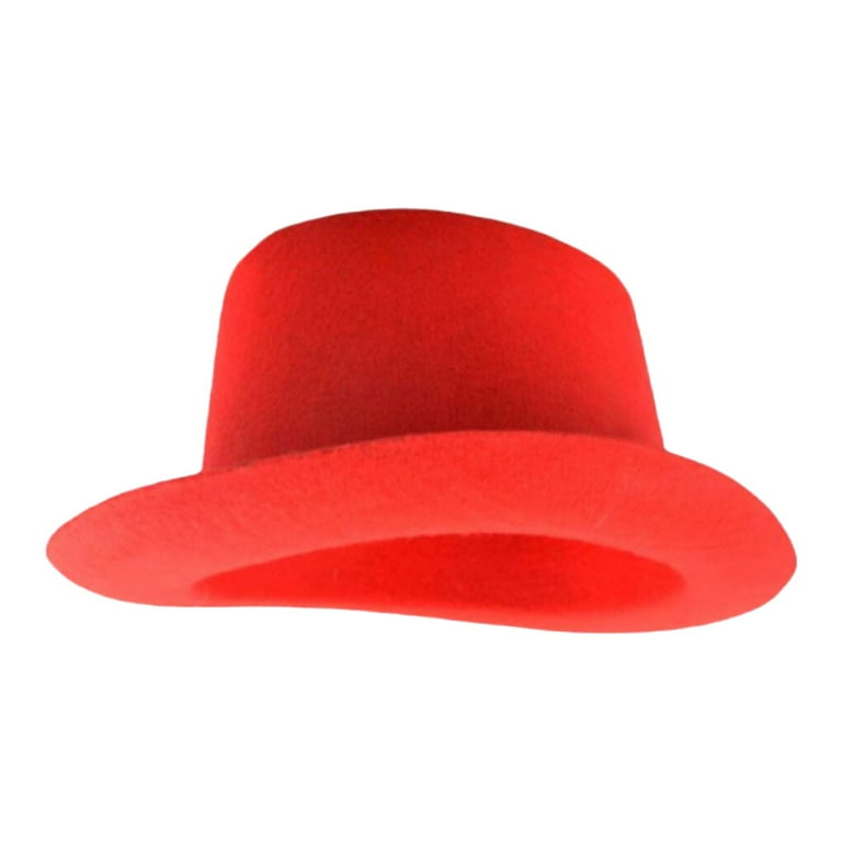 ADVEN Top Hat Cosplay Prop Multipurpose Adult Party Supplies Multicolored Bar Accessories Indoor Household Weeding Costume Headgear Red Adult High Walmart