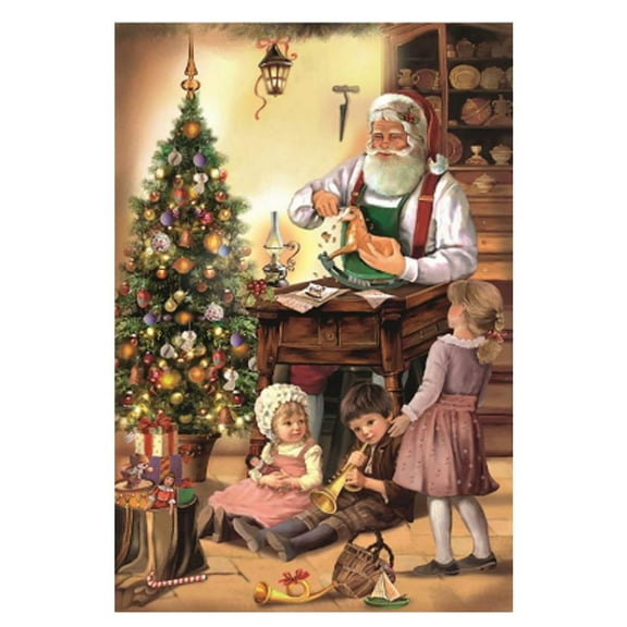 KORSCH Advent - Woodworking Santa With Children