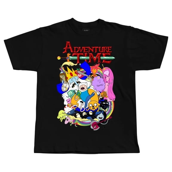 ADVENTURE TIME Cartoon Graphic Bootleg Tee Unisex Short Sleeve Shirt S-5XL