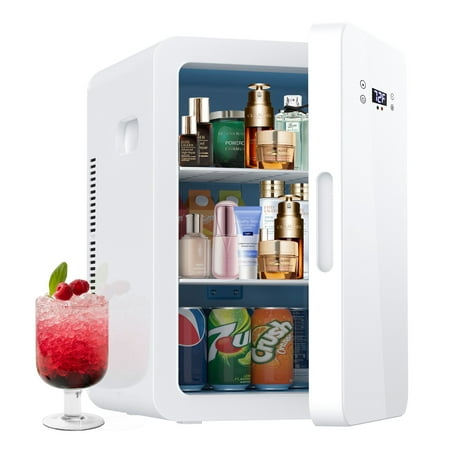 ADVWIN 22L/30Can Mini Fridge with Temperature Control, Compact Refrigerators for Bedroom, Cosmetics