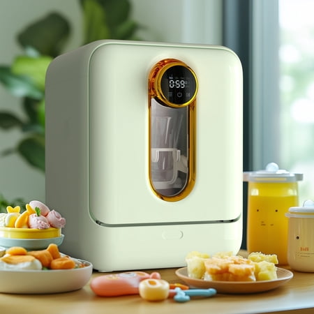ADVWIN 4-in-1 Baby Bottle Sterilizer Washer & Dryer with 3.2L Tank for Bottles, Pump Parts